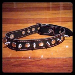 Spiked Leather Collar